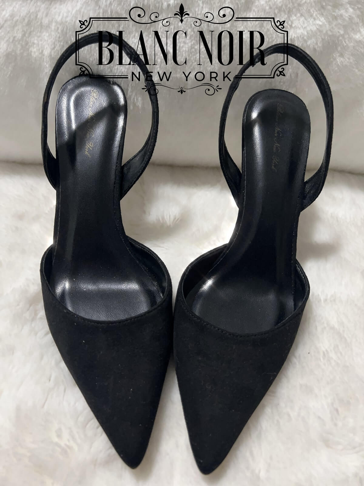 NWT FRANCO SARTO AVERIE SLINGSBACKS is a modern sleek heel. SIZE 8.5 BLACK  | Slingback heel, Pointed toe pumps, Heels